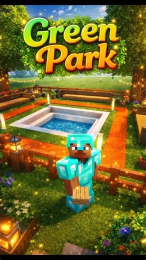 🌳 Amazing Green Park in Minecraft! | Beautiful Garden Build Tutorial 🌿 | Easy Minecraft Park Design