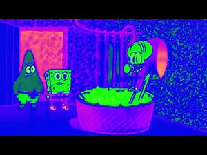 Spongebob and Patrick interrupt Squidward's bath in Droplets