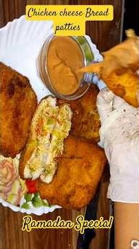 Ramzan Special Chicken Cheesy Bread Patties Perfect Iftar Snack - Loaded Cheesy Chicken Patties