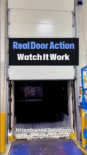 Industrial Sectional Door in Action | Reliable Warehouse & Loading Dock Door Solution