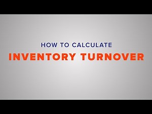 How to calculate inventory turnover.
