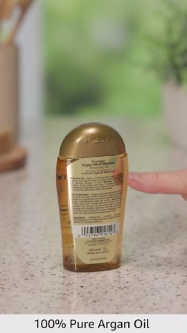 Amazon.com: OGX Renewing + Argan Oil of Morocco, Cold-Pressed Argan Oil for Hair Penetrating Treatment & Shine, Moisturizing & Strengthening Silky Oil for All Hair Types, Paraben & Sulfate Free, 3.3 fl oz : Beauty & Personal Care