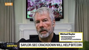 MicroStrategy Inc. co-founder and Executive Chairman Michael Saylor says regulators have no love for Bitcoin or crypto. He’s on “Bloomberg Crypto.”