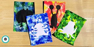 Monster Silhouette Painting | Fantasy Crafts
