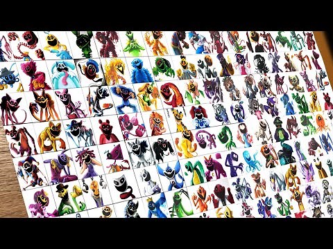 Drawing All Monsters Smiling Critters ( Poppy Playtime Chapter 3 )