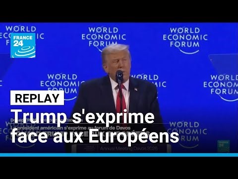 REPLAY - Donald Trump s'exprime face aux Européens, au forum de Davos • FRANCE 24