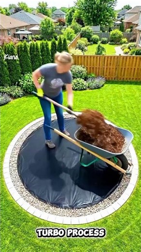 Stunning Ladybug Flower Bed Transformation #garden #diygarden #ai