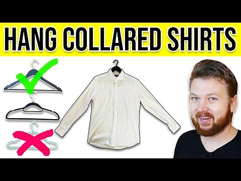How to Hang Collared Shirts (and NOT Damage Them)