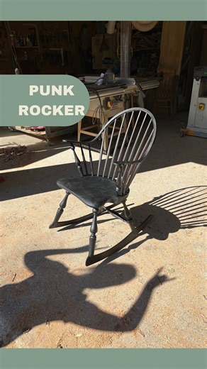 The final step in the process. My tutor Jon Grant told me you can fully appreciate the form of a chair when it’s painted black, and I have to agree. This chair represents a leap forward in my furniture making journey. I learnt so much making this chair and I can’t wait to find the next learning opportunity. Do you think I made the right colour choice? #furnituremaker #chairmaking #woodworker #woodworker #furnituredesign #windsorchair #rockingchair #traditionalwoodworking #handmade | Ben Adams St