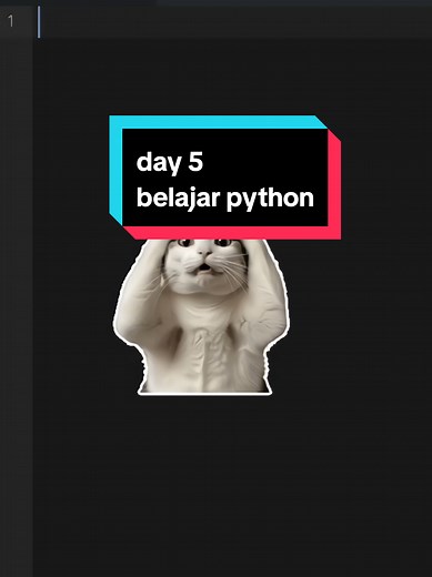 day 5 belajar python modal hp #python #ngoding
