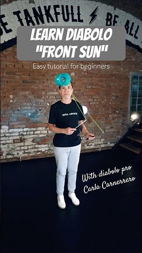 Diabolo Front Sun tutorial - Easy diabolo trick for beginners #diabolo #diabolotrick