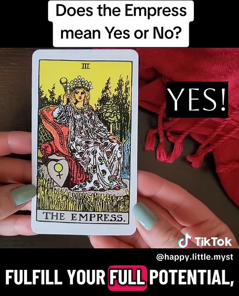 The ultimate green light! Move forward to fulfill your full potential. #learntarot #tarotforbeginners #theempresscard #tarotok