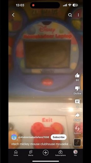 Mickey mouse clubhouse mousekedoer laptop low battery vtech