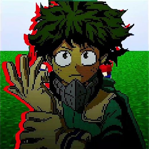 DEKU IN MINECRAFT 😁.#minecraft #gaming #anime
