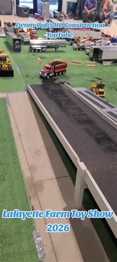 My 1/14 Bruder Tamiya Mack RC Dump Truck at the Lafayette Farm Toy Show 2026 #fyp #rcoffoad #rcconstruction #rcadventure #rcdumptruck