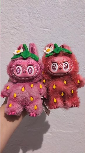 Strawbubu 2.0Obsessed with this final design!🍓 #labubu #labubuviral #popmart #labubucustom #diy #art