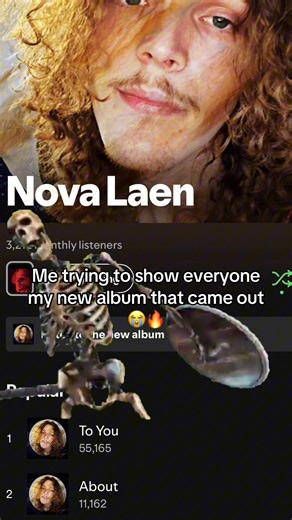 RAHHHHH SKELETON😭🙏 ALBUM OUT NOW! Nova Laen- Stories From Jupiter! #fyp #musicartist #viral #undergroundartist