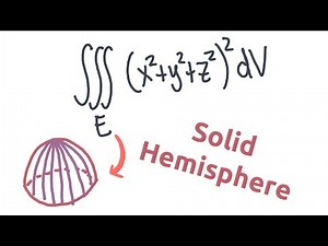 Triple Integral over a Solid Hemisphere