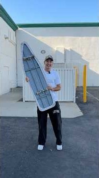 Kickflip on an ironing board 😂 #skateboarding