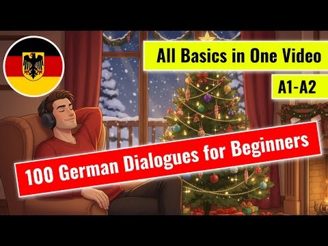 Learn German While You Sleep: Easy Listening Dialogues (A1-A2) 🌙🇩🇪 3 Hours of Immersive Practice