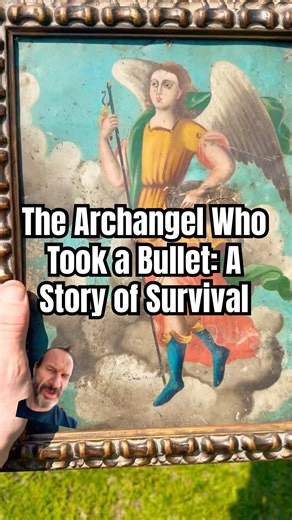 The Archangel Who Took a Bullet: A Story of Survival #archangelraphael #archangels #antique #mexico