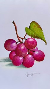 25K views · 359 reactions | Grapefruit drawing with pastel color #grapes #painting #pastel #drawing | Rajib Easy Drawing Maker | Facebook