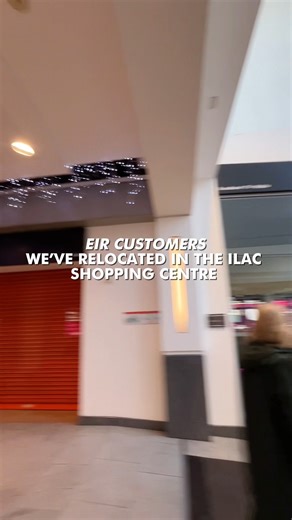 Looking for the Eir store? They have moved from their old spot in our Parnell Mall to over beside Starbucks - walk this way......... @eir.ireland #eir | Ilac Shopping Centre