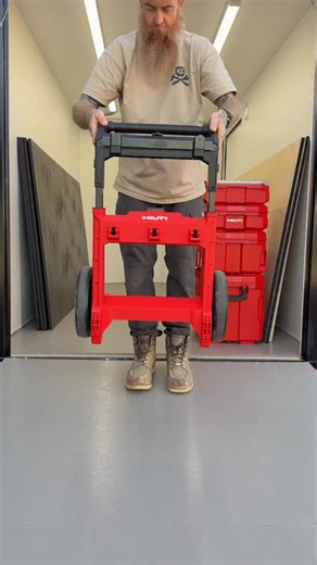 Check this out! Hilti has come out with a modular system called the ProKit • I love that the have a standalone trolley that can be stored easy and you can just use a big box on its own • The latch system seems to be solid and same with their box connection system • It’s perfect to store all your Nuron tools and batteries • I just got it yesterday so I’ll show it more as I set it up and use it. @hiltinorthamerica . . . #tools #construction #hilti #hiltipartner #prokit #hiltiprokit | Kruger Constr