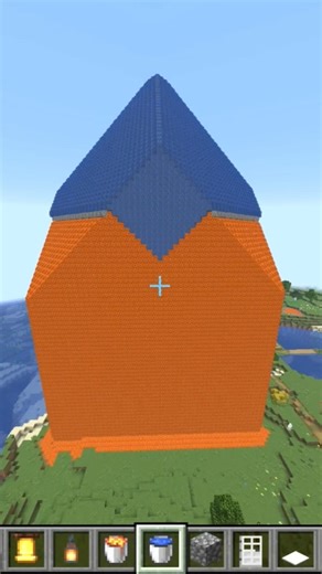 Minecraft Cobblestone Tower #shorts
