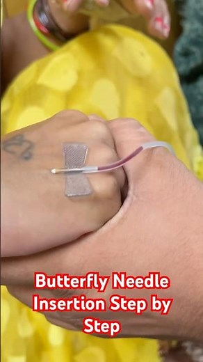 Butterfly Needle Insertion Step by Step | ‪@SMpharmacy_‬ #subscribe #hospital #trending #youtube