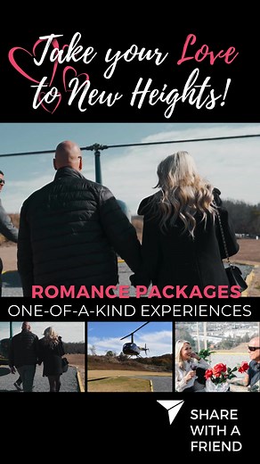 This Valentine’s Day, enjoy a romantic helicopter tour and choose from one of our romance experiences! Starting at $99! 💐Flowers 🍫Chocolates 🍷Wine 💞Making Memories 🔗https://scenichelicoptertours.com/romance-packages/ #tnvacation #visitmysmokies #seviercounty #naturaltennessee #visitgatlinburg #greatsmokymountains #pigeonforge #smokymountains #helicopterride #helicoptertour #scenichelicoptertours #flyscenic #datenightideas #valentines #scenicvalentines | Scenic Helicopter Tours - Smoky Mount
