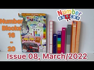 Number blocks magazine issue 08 with blocks 16-20 😊👍👋