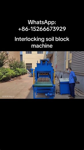 Interlocking soil compressed block making machine