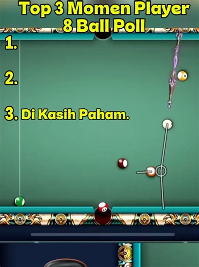 Tutorial Bermain 8 Ball Poll Secara Mahir 🏳#fyp #permainan #8BallPool #15yearsof8BallPool #8BP15Years