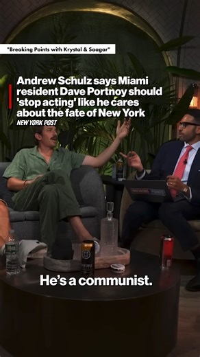 Andrew Schulz had some choice words for Dave Portnoy after the Barstool Sports founder's comments about Zohran Mamdani. | New York Post Lifestyle