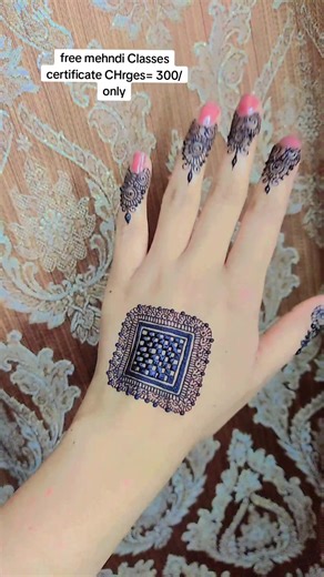 free mehndi Classes start 15-feb advance mehndi course but certificate CHrges are charged 300/= only #mehandidesing #foryou #viral #viralvideo