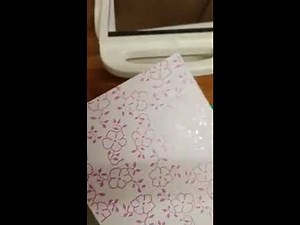 GoPress foiling with an embossing folder