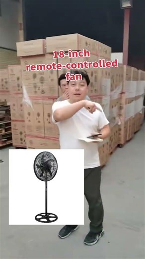 18-inch remote control fan, floor fan, remote control with timer/reservation function #electricfan