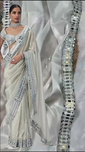 ✨ Trendy Mirror Saree Look | Party Wear Saree | Latest Indian Saree Collection ✨ #saree #haul