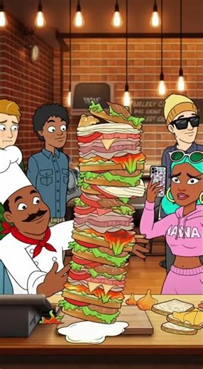 $25 Mega Sandwich COLLAPSES and Turns the Shop Into Total Chaos