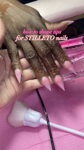 THEE TOLEDO, OHIO NAIL TECHNICIAN | how to shape tips for stiletto nails! Stiletto nail tutorial, how to make stiletto nails pointy🚨currently offering Luxurious handmade... | Instagram