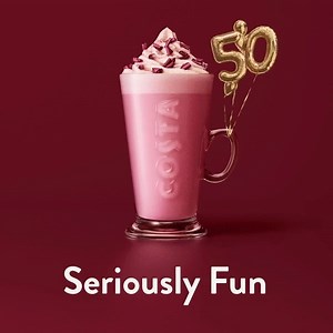 Ruby Hot Choc 😍 A deliciously fruity, rose-coloured hot chocolate made with Ruby cocoa beans. Who's tried it? 🌸 | Costa Coffee