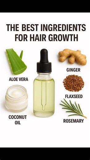 You’ll need: • ½ cup coconut oil • 1 tbsp rosemary leaves • 1 tsp grated ginger • 1 tbsp aloe vera gel Steps: 1. Warm the coconut oil on low heat. 2. Add rosemary and ginger. Let it infuse for 10–15 minutes. 3. Remove from heat, strain, and let it cool. 4. Mix in aloe vera gel and store in a glass jar. How to use: • Apply to scalp and massage for 5 minutes. • Leave it on for at least 1 hour (or overnight). • Rinse and shampoo as usual. • Use 2–3 times a week. #hairgoals #hairoil #haircare #hairg