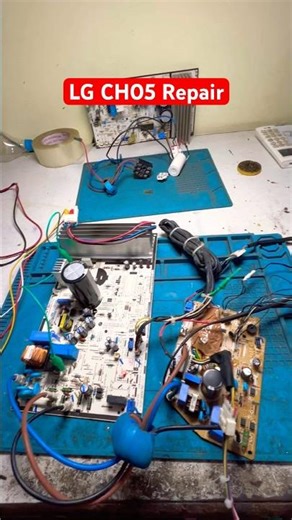 LG Inverter CH05 Repair #lg #ac #pcb #repair #ch05 #outdoor #acservice #pcbrepair #inverterac #viral