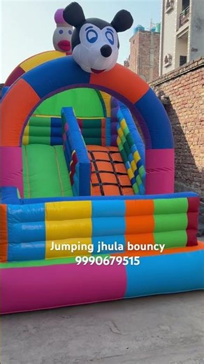 2 lane Mickey Mouse bouncy for kids #bouncycastle