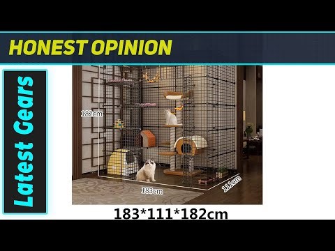Amazing DIY Cat Playpen! The Ultimate Indoor Cat Castle?