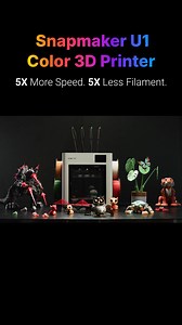 🚀5X Faster Printing & 5X Less Filament — Thanks to SnapSwap™'s Purge-free 5s Tool Swap 🎨 Multi-Material & Multi-Color Printing — No purge needed, auto filament feed 📏 Auto calibration & compensation — High-precision printing every time ✨Snag your exclusive $350 discount now! | Snapmaker