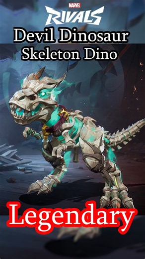 Devil Dinosaur Legendary Skeleton Dino Skin #Shorts #MARVELRIVALS #gaming