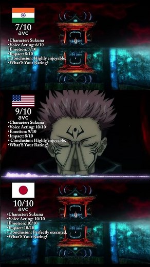 Sukuna's Ryoiki Tenkai : Dub Review (Jujutsu Kaisen) #animecomparison