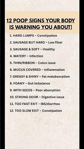 12 Poop Signs Your Body Is Warning You About 🚨 | What Your Stool Is Telling You About Your Health